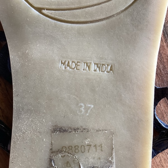 Boden Blue Sandals Sz 37 - Picture 2 of 3